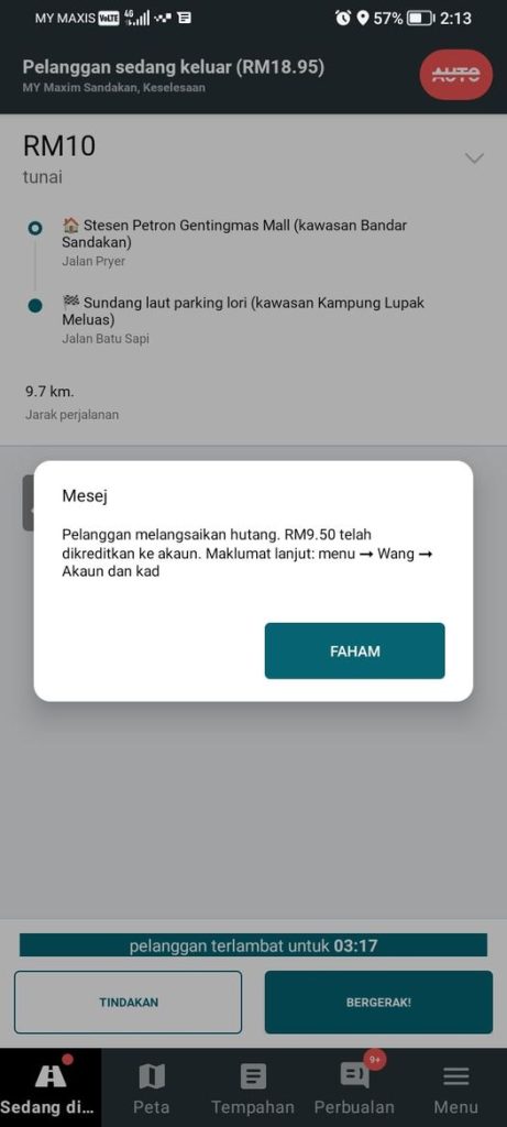 Hutang Dengan Maxim