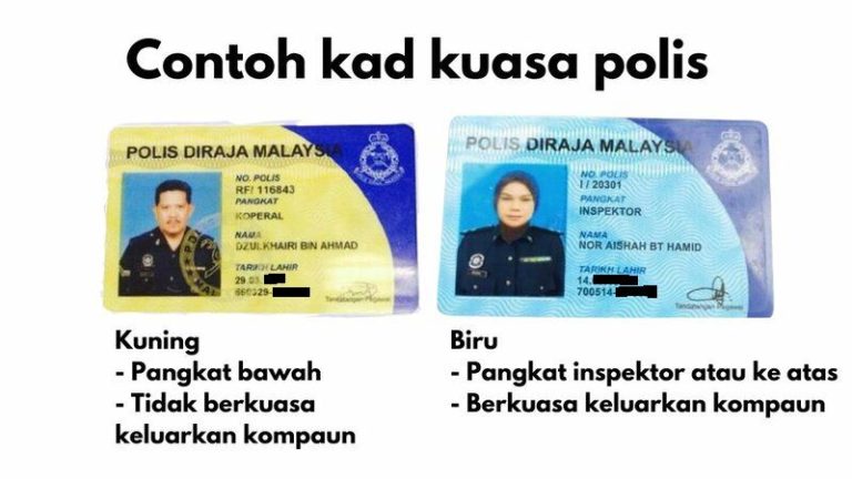 Rider P-Hailing Bawa Kad Kuasa Polis Palsu Ditahan – Dunia E-Hailing ...