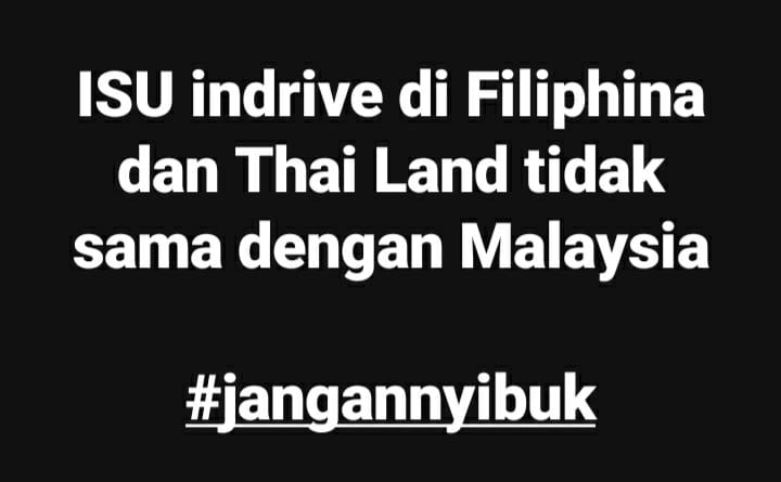 Isu Indrive Thailand Filipina