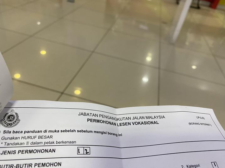 Kos Seorang Pemandu Ehailing