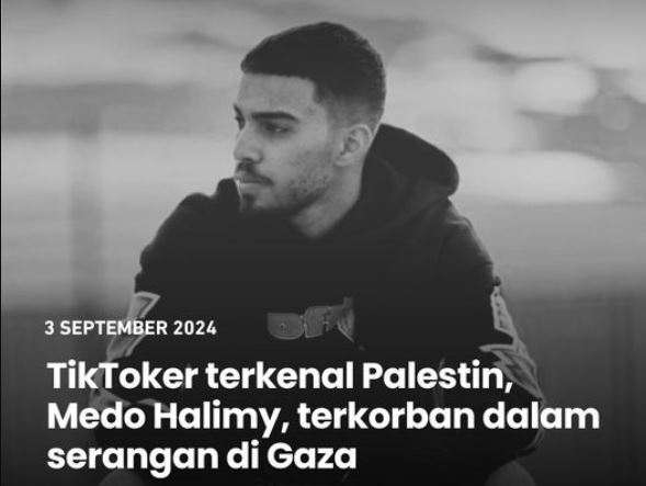 Medo Halimy Terkorban Di Gaza