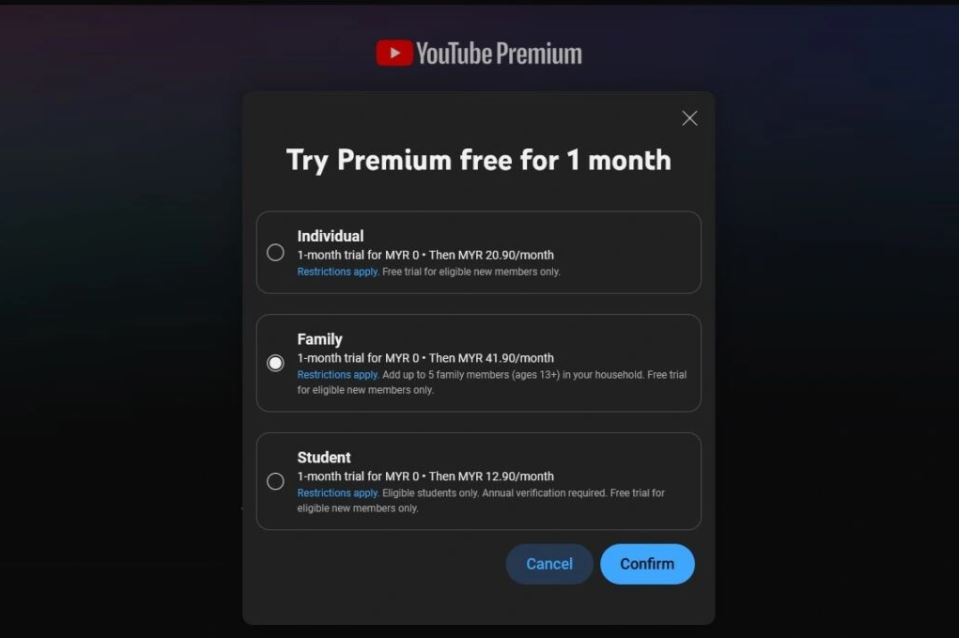 Youtube Premium Price Hike Notice